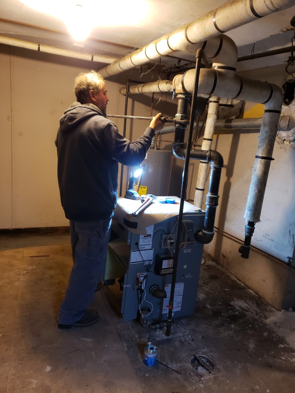 Installing new boiler